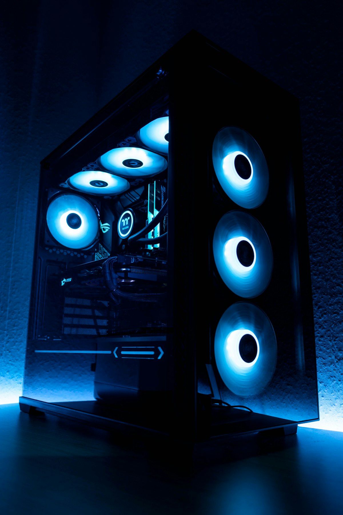 Custom PC build with RGB